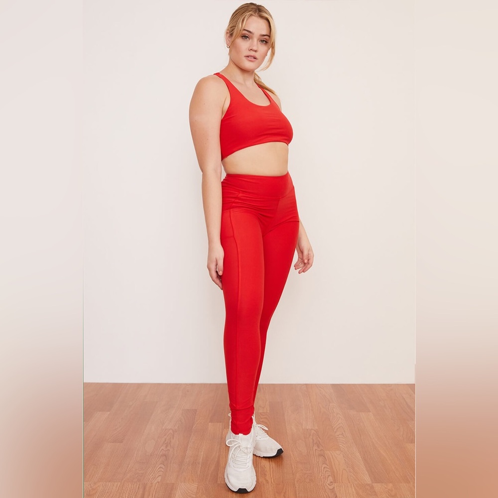 Wolven Pocket Legging Red Size Medium